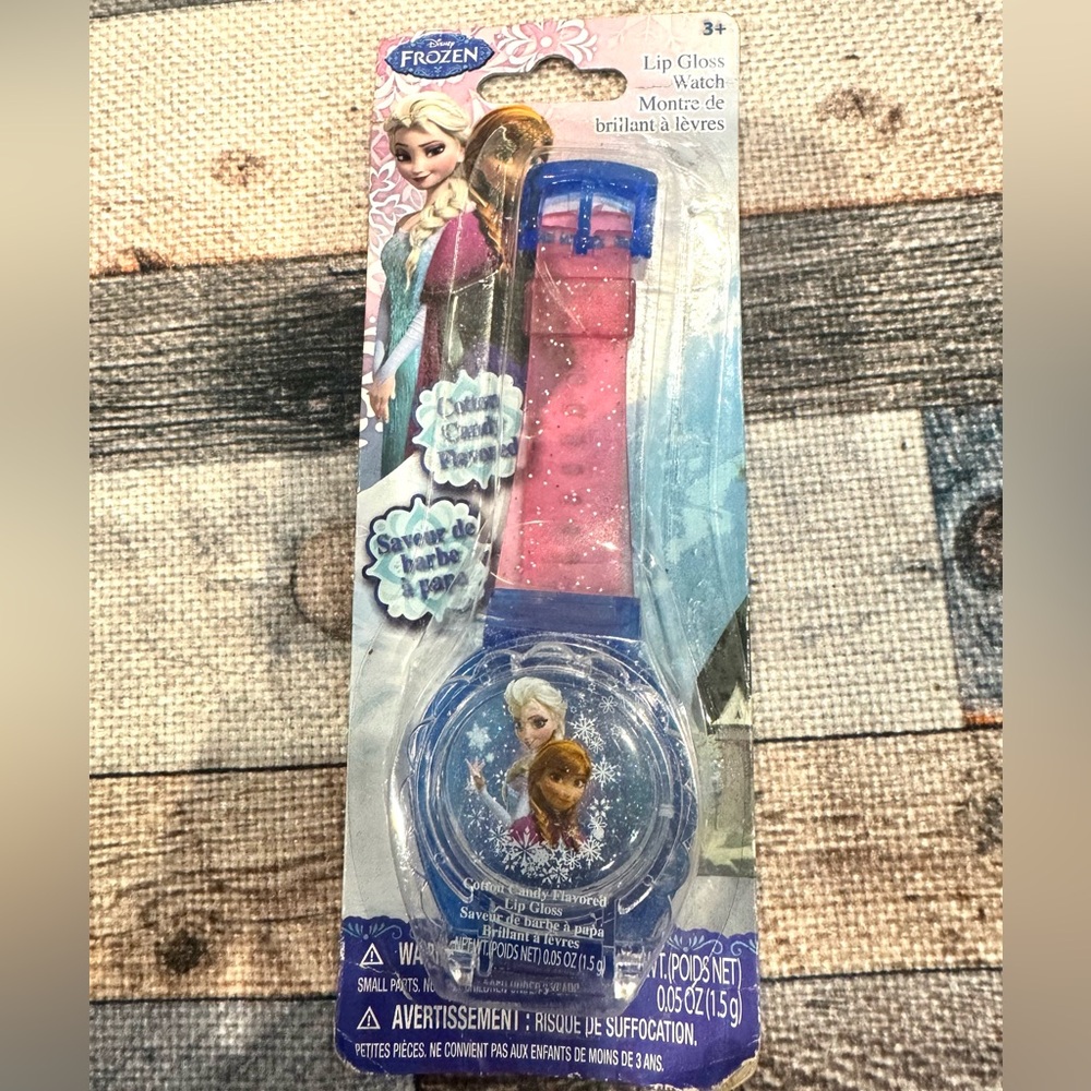Disney Frozen Lip Gloss Watch Cotton Candy Flavored New